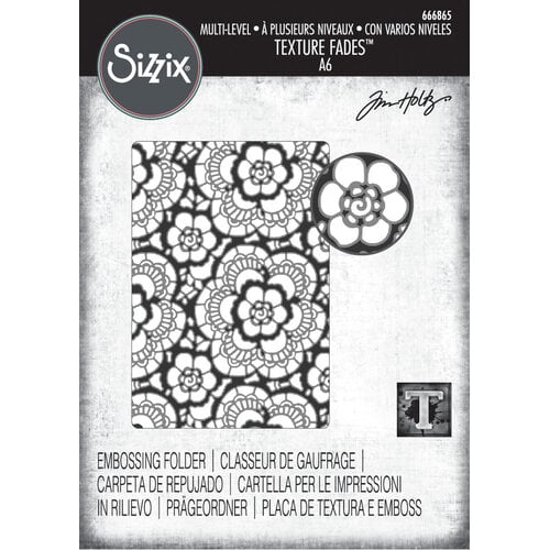 Sizzix - 3-D Textured Impressions Embossing Folder - Vault Lace-ScrapbookPal