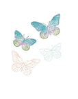 Sizzix - 49 and Market - Framelits Dies w/Stamps - Painted Pencil Butterflies -ScrapbookPal