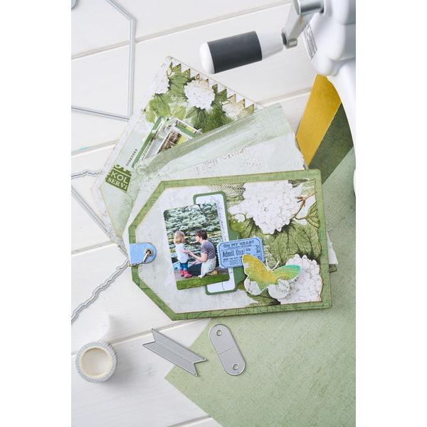 Sizzix - 49 and Market - Thinlits Dies - Snap and Swap Large Tags-ScrapbookPal
