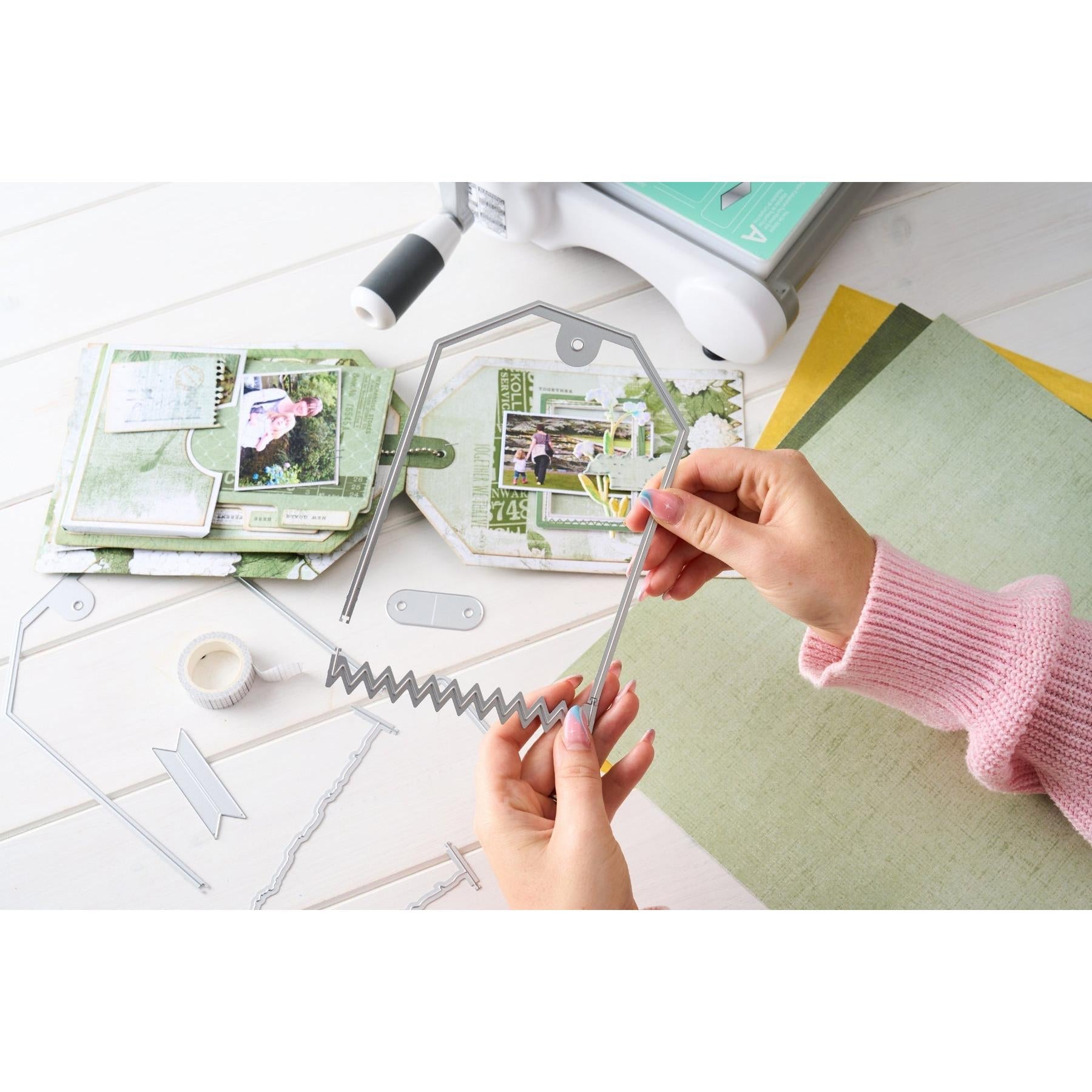 Sizzix - 49 and Market - Thinlits Dies - Snap and Swap Large Tags-ScrapbookPal
