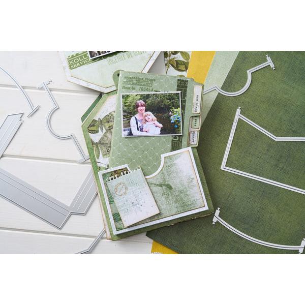 Sizzix - 49 and Market - Thinlits Dies - Snap and Swap Pockets-ScrapbookPal