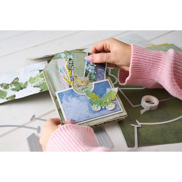 Sizzix - 49 and Market - Thinlits Dies - Snap and Swap Pockets-ScrapbookPal
