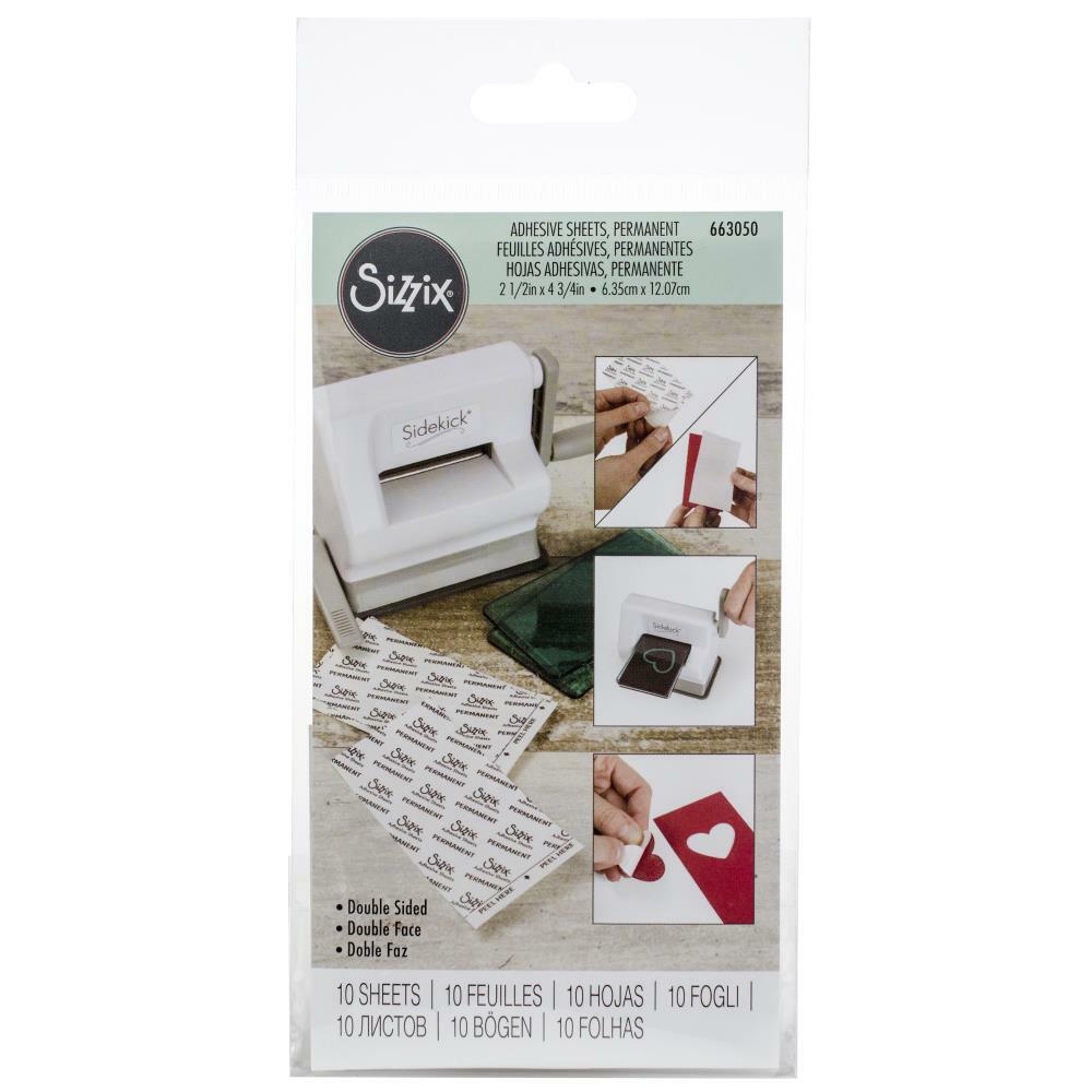 Sizzix - Adhesive Sheets - Permanent 2 1/2&quot; x 4 3/4&quot;, 10 pack-ScrapbookPal