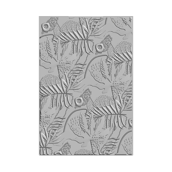 Sizzix - Catherine Pooler - 3-D Textured Impressions Embossing Folder - Jungle Textures-ScrapbookPal