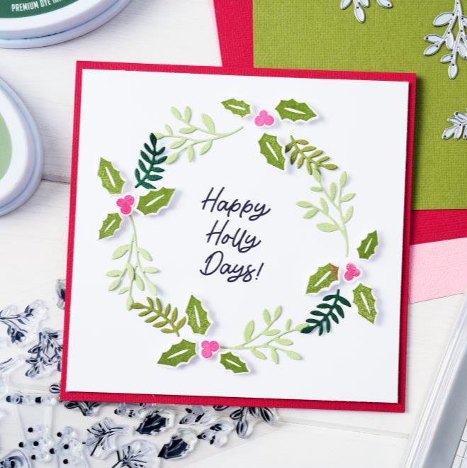 Sizzix - Catherine Pooler - Framelits Dies - Happy Holly Days 