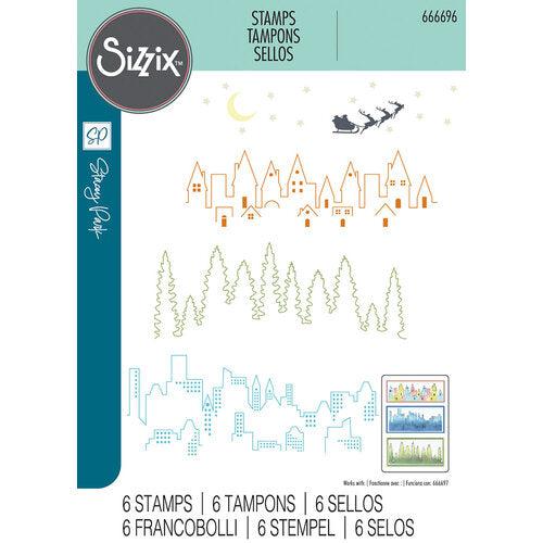 Sizzix - Clear Stamps - Cosmopolitan, The View-ScrapbookPal