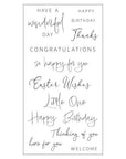 Sizzix - Clear Stamps - Daily Sentiments