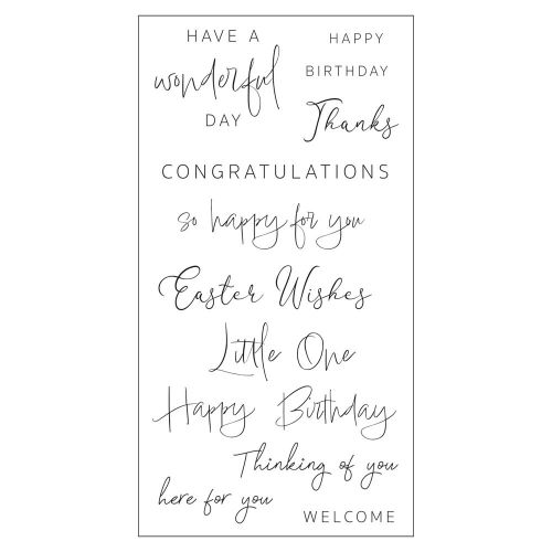 Sizzix - Clear Stamps - Daily Sentiments