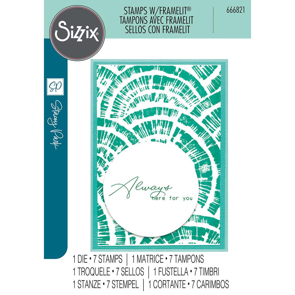 Sizzix - Clear Stamps &amp; Framelits Dies - Creative Coordinations, Radiance-ScrapbookPal