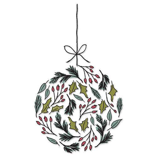 Sizzix - Clear Stamps - Layered Leafy Ornament-ScrapbookPal
