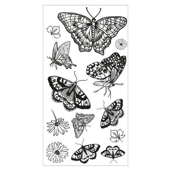 Sizzix - Clear Stamps - Nature Butterflies-ScrapbookPal