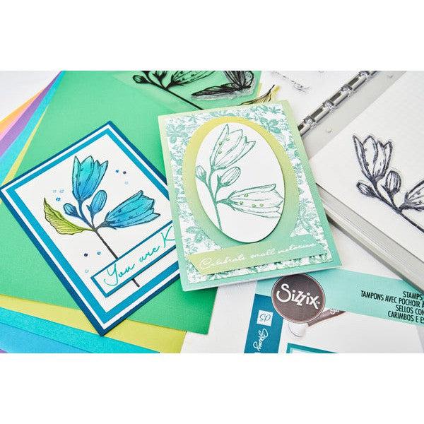 Sizzix - Clear Stamps & Stencils - Cosmopolitan, Farfallina-ScrapbookPal