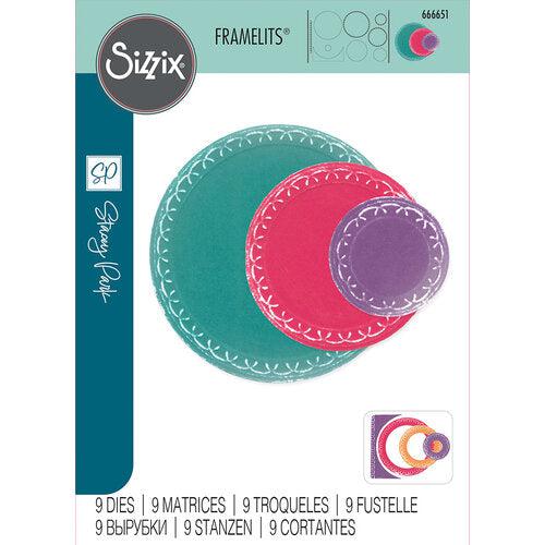 Sizzix Fanciful Framelits Dies Alena Arched Circles Scrapbookpal 3901