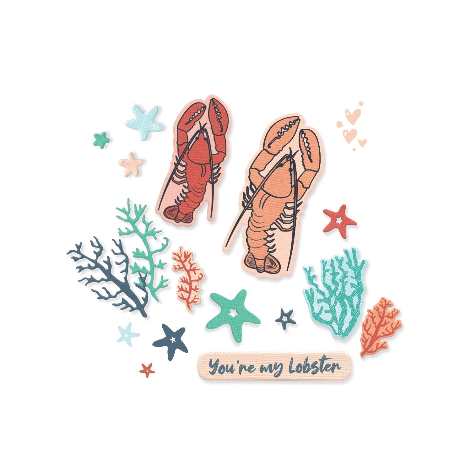 Sizzix - Framelits Dies w/Stamps - You're my Lobster