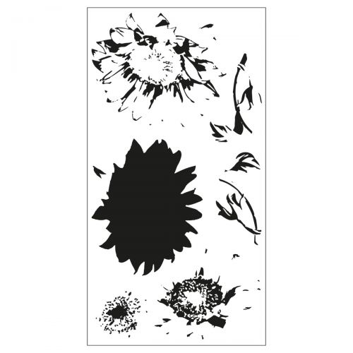 Sizzix - Layered Clear Stamps - Sunflower Stem-ScrapbookPal