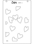 Sizzix - Layered Stencils - Mark Making Hearts-ScrapbookPal