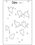 Sizzix - Layered Stencils - Mark Making Hearts-ScrapbookPal