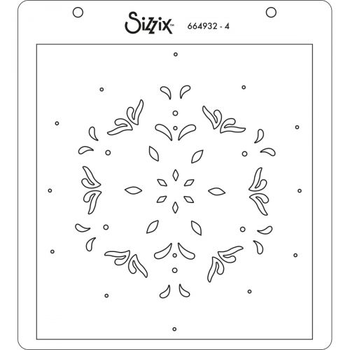 Sizzix - Layered Stencils - Snowflake-ScrapbookPal