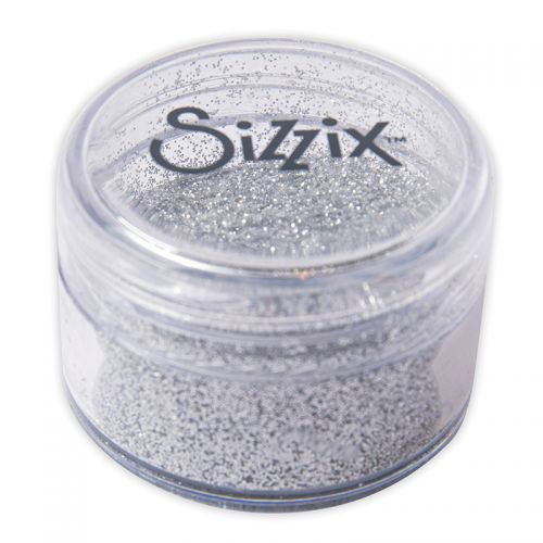Sizzix - Making Essential - Biodegradable Fine Glitter - Silver-ScrapbookPal