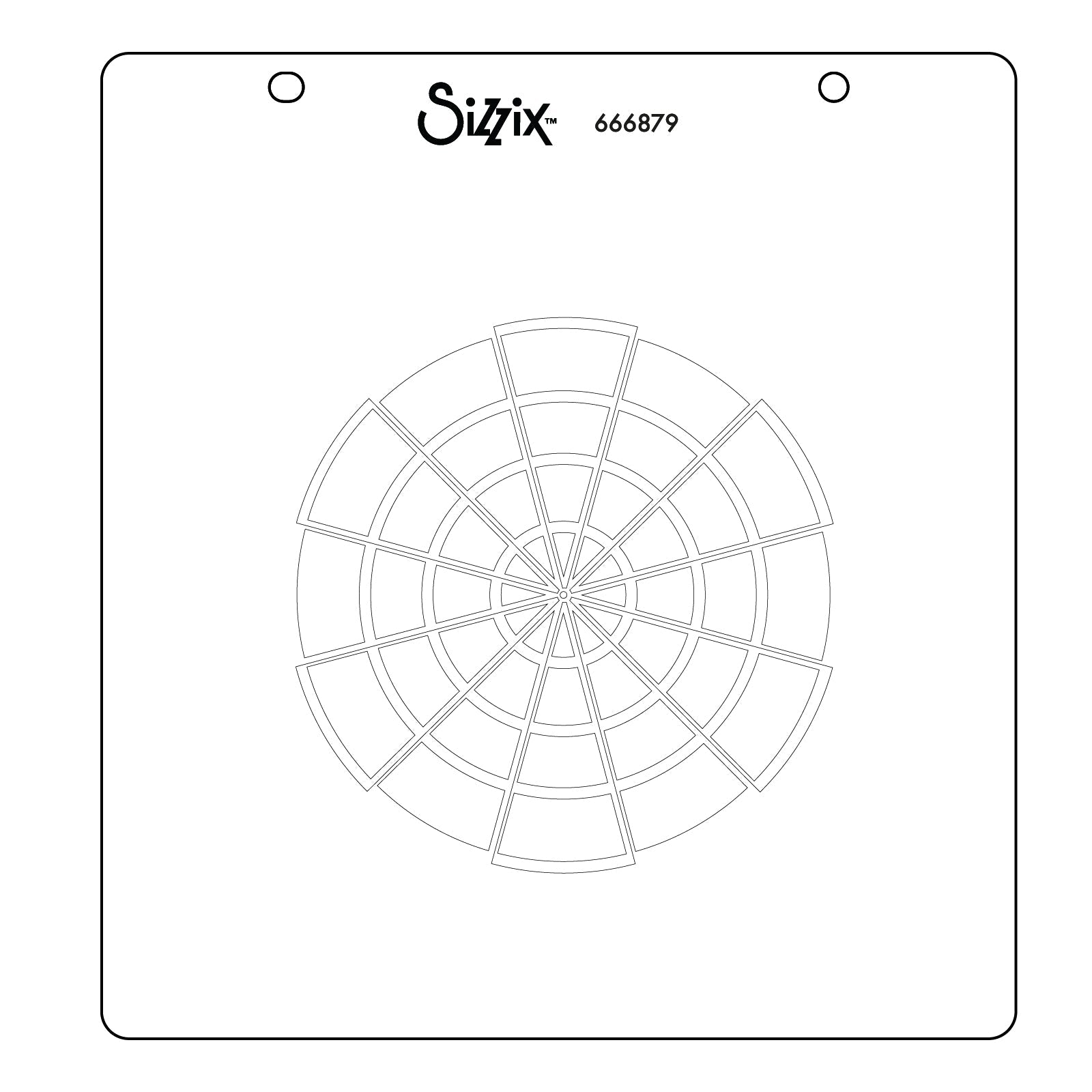 Sizzix - Stencils - Color Wheel-ScrapbookPal