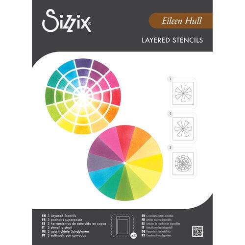 Sizzix - Stencils - Color Wheel-ScrapbookPal