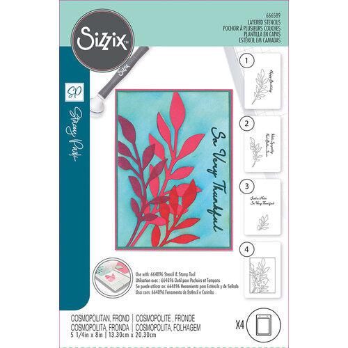 Sizzix - Stencils - Cosmopolitan, Frond-ScrapbookPal