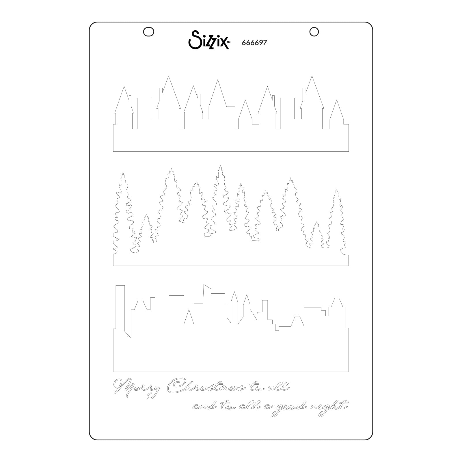 Sizzix - Stencils - Cosmopolitan, The View 