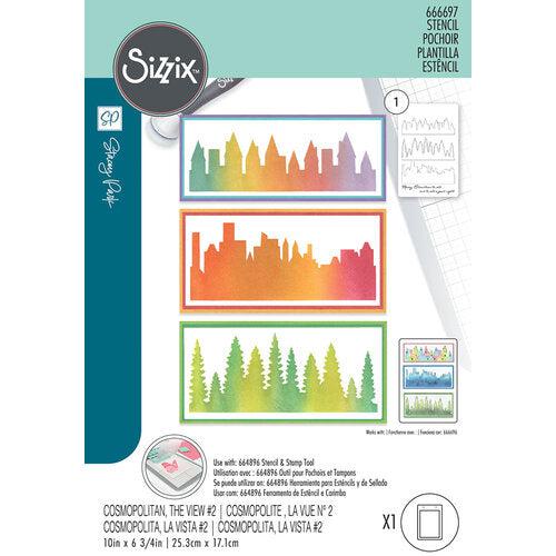 Sizzix - Stencils - Cosmopolitan, The View 