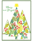 Sizzix - Stencils - Layered Cosmopolitan Christmas, Happy Holidays-ScrapbookPal