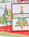 Sizzix - Stencils - Layered Cosmopolitan Christmas, Happy Holidays-ScrapbookPal