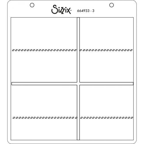 Sizzix - Stencils - Layered Tartan-ScrapbookPal