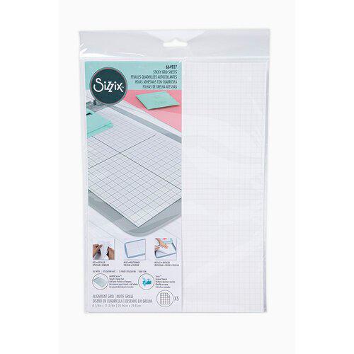 Sizzix - Sticky Grid Sheets - 8 1/4&quot; x 11 5/8&quot;-ScrapbookPal