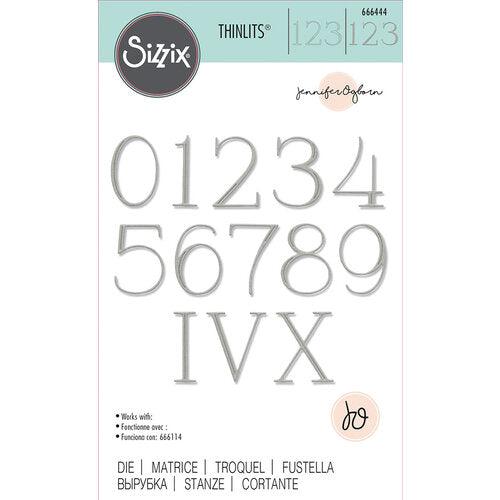 Sizzix - Thinlits Dies - Elegant Numerals-ScrapbookPal