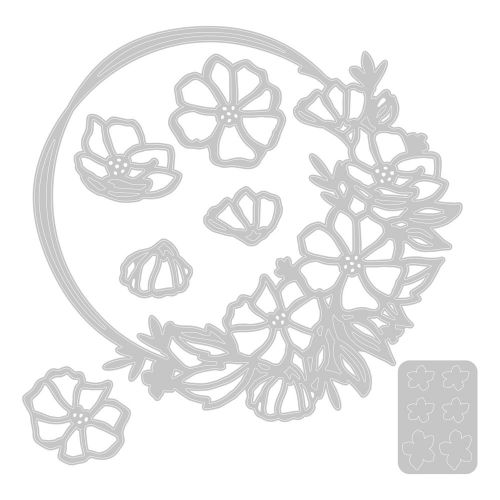 Sizzix - Thinlits Dies - Floral Round-ScrapbookPal