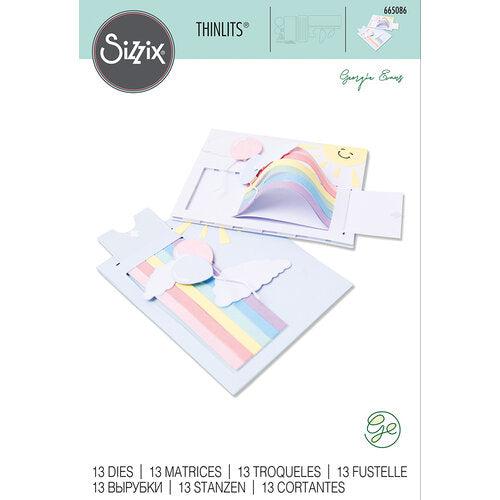 Sizzix - Thinlits Dies - Rainbow Slider Card