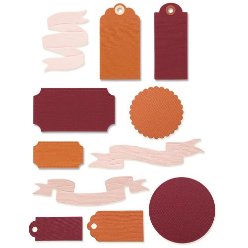 Sizzix - Thinlits Dies - Vintage Tags &amp; Banners-ScrapbookPal