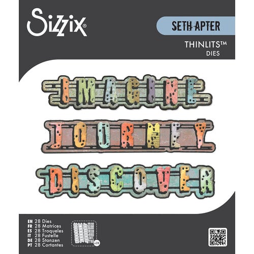 Sizzix - Thinlits Dies - Word Wafers #1-ScrapbookPal