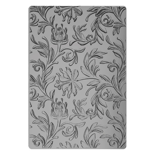 Sizzix - Tim Holtz - 3-D Texture Fades Embossing Folder - Botanical Large-ScrapbookPal