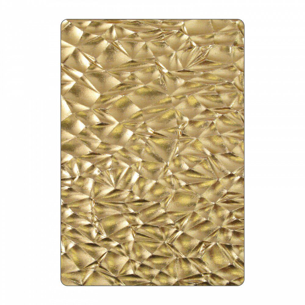 Sizzix - Tim Holtz - 3-D Texture Fades Embossing Folder - Crackle-ScrapbookPal