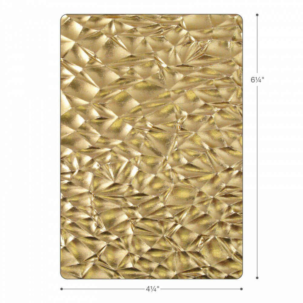 Sizzix - Tim Holtz - 3-D Texture Fades Embossing Folder - Crackle-ScrapbookPal