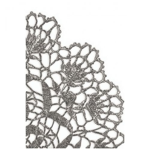 Sizzix - Tim Holtz - 3-D Texture Fades Embossing Folder - Doily-ScrapbookPal