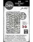 Sizzix - Tim Holtz - 3-D Texture Fades Embossing Folder - Mini Brickwork-ScrapbookPal