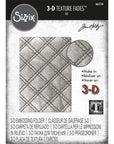 Sizzix - Tim Holtz - 3-D Texture Fades Embossing Folder - Quilted-ScrapbookPal