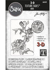 Sizzix - Tim Holtz - 3-D Textured Impressions Embossing Folder - Mini Roses-ScrapbookPal