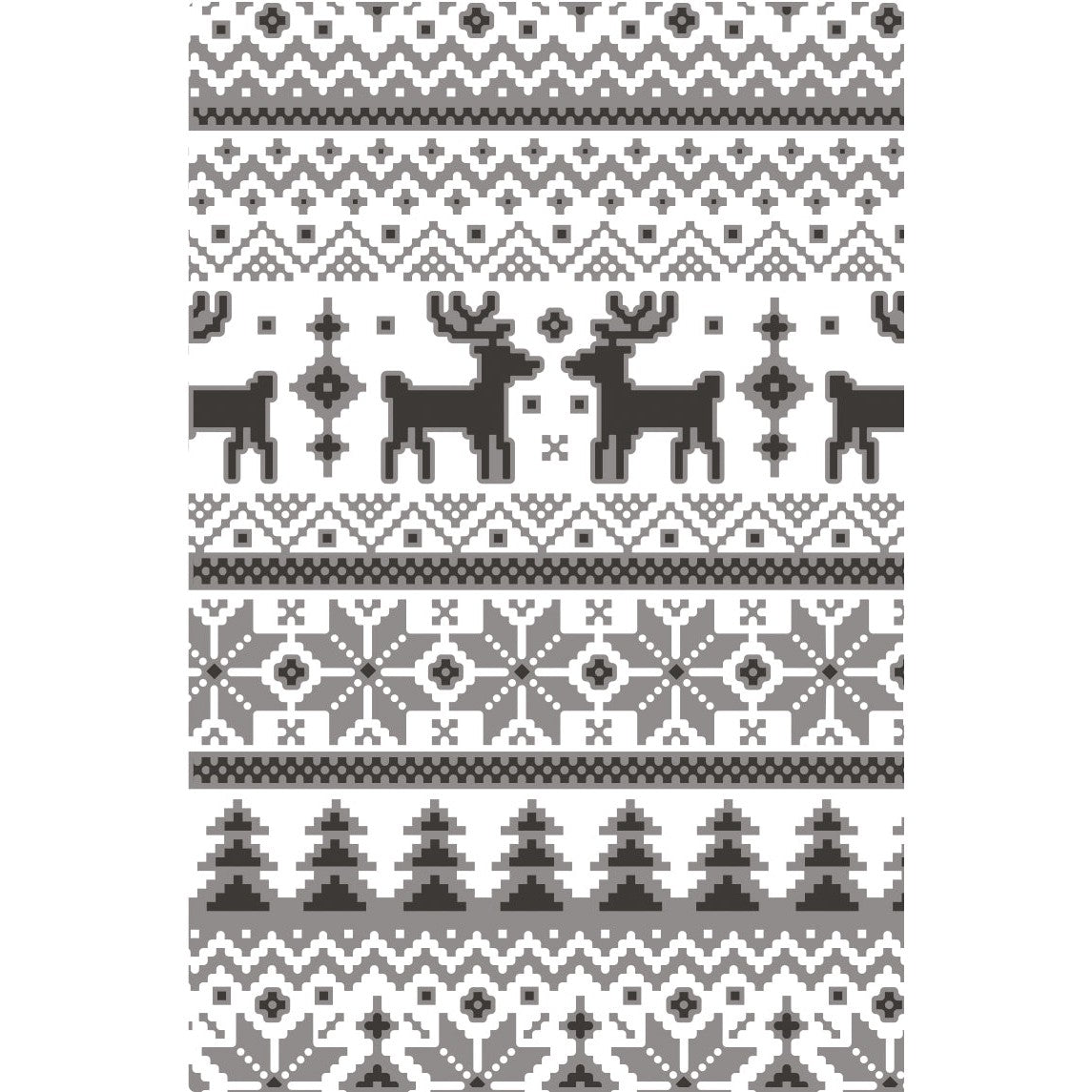 Sizzix - Tim Holtz - Multi-Level Texture Fades Embossing Folder - Holiday Knit-ScrapbookPal