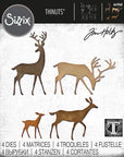 Sizzix - Tim Holtz - Thinlits Dies - Darling Deer-ScrapbookPal