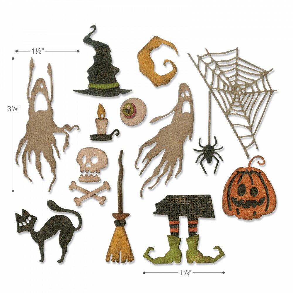 Sizzix - Tim Holtz - Thinlits Dies - Frightful Things-ScrapbookPal