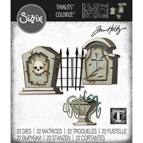 Sizzix - Tim Holtz - Thinlits Dies - Graveyard Colorize-ScrapbookPal
