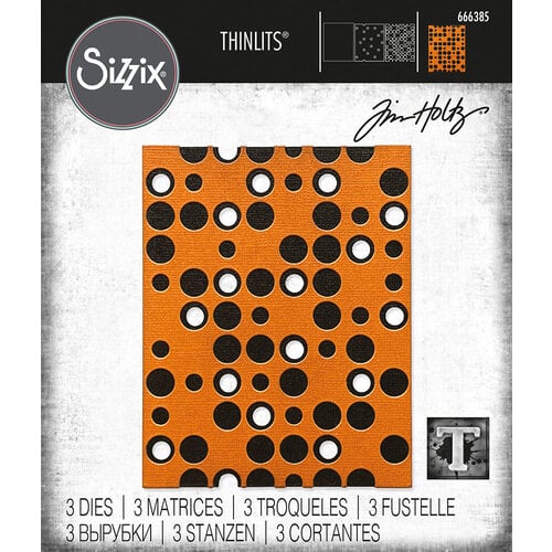 Sizzix - Tim Holtz - Thinlits Dies - Layered Dots-ScrapbookPal