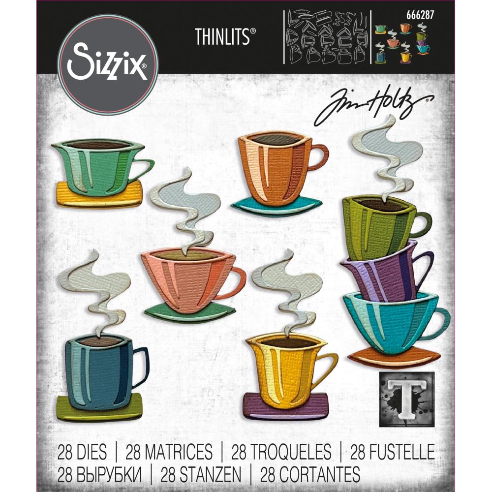 Sizzix - Tim Holtz - Thinlits Dies - Papercut Café-ScrapbookPal